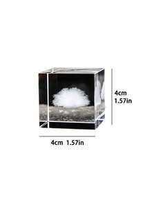 Cirelle 1pc Dreamy Cloud Crystal Figurine – Light Refracting Polished Finish – Office Desktop & Bedroom Accent – Sentimental Housewarming & Birthday Gift - multicolor - View 7
