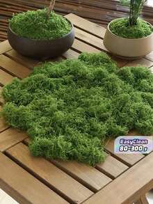 SHEIN Pacote com 80g/300g de musgo artificial, ideal para decoração de casa, criação de micropaisagens com musgo simulado, gramados e vasos de plantas. - Multicolorido - Ver 1