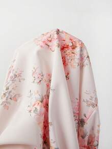 SHEIN Franclia 2026新款粉色碎花连衣裙，短袖方领伞裙，收腰设计，百搭沙滩度假休闲通勤女装 - 彩色 - 查看 5