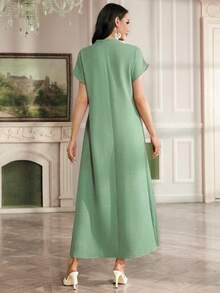 Al Najma Kaftan & Jalabiya - Green - View 2