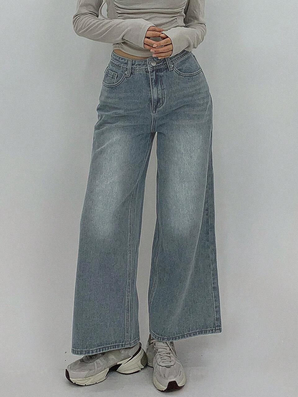 Women's Loose Straight Leg Cropped Jeans, Tall Women
