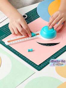 1/3Pcs Paper Cutter Adjustable Circle Cutting Tool For Paper, 3D Card, DIY Scrapbooking & Card Making, Various Sizes Must Have - Multicolor - View 1