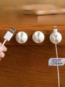 10/100 Piezas Clip Sujetador de Cable, Organizador, Sistema de Gestión de Cables con Ganchos Adhesivos, Color Aleatorio, Herramientas para Hombres - Multicolor - Ver 1