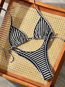 Swim Vcay Bộ đồ bơi 2 mảnh dành cho nữ, mẫu mới Xuân/Hè 2026, kiểu dáng thanh lịch, thoải mái, thích hợp cho kỳ nghỉ biển. - Nhiều màu - Xem 4