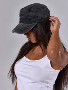 MUSERA Structured Khaki Cap - Dark Grey - View 2