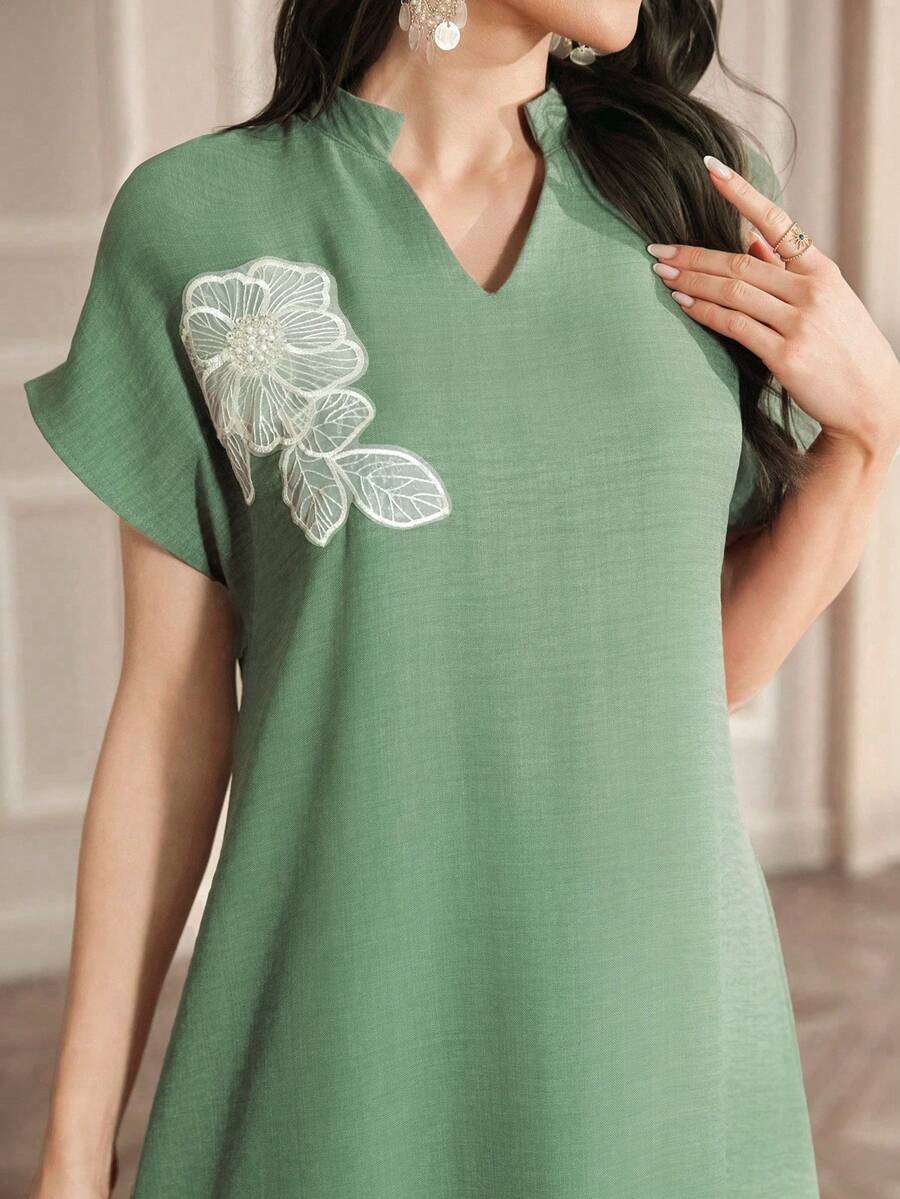 Al Najma Kaftan & Jalabiya - Green - View 1