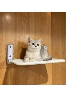 Foldable Cat Window Perch, Wireless Cat Hammock, Sturdy Resting Seat, Upgraded Suction Cups, Easy Assembly, Indoor Cat Bed, Breathable & Soft, Suitable For All Seasons, Great Gift - multicolor - View 3