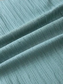 SHEIN Tall CURVE 大码女式树叶印花拼接休闲连体裤阔腿裤 - 彩色 - 查看 9