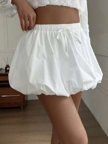 DAZY Women's Lace Patchwork Elegant Shorts, White, All Season Summer - White - View 6
