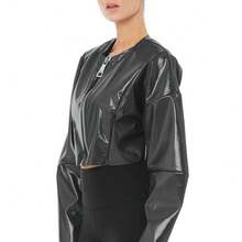 Alo Yoga Jacket LIQUID Sweat Absorption Breathable Lightweight Solid Versatile Easy To Wash Outdoor Daily Women Black W4294R - ANTHRACITE - 黑色 - 查看 2