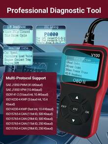 Teckwe Công cụ quét OBD II chuyên nghiệp cho ô tô - Một cỡ - Xem 5