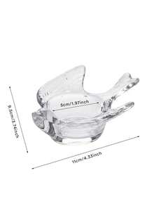Haus Hana 1pc Light Luxury Style Transparent Glass Seashell Candle Holder Decorative Accessory For Romantic Candlelit Dinner Photography Prop - multicolor - View 13