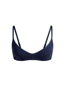 Ocili 3件/包 100%纯棉罗纹舒适基础款简约内衣，EasyComfort ChicAutumnCasual 女士文胸 - 彩色 - 查看 7