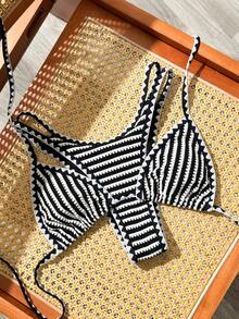 Swim Vcay Bộ đồ bơi 2 mảnh dành cho nữ, mẫu mới Xuân/Hè 2026, kiểu dáng thanh lịch, thoải mái, thích hợp cho kỳ nghỉ biển. - Nhiều màu - Xem 3