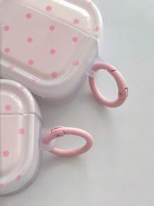 1 pieza Funda protectora a prueba de golpes con estampado de lunares rosas compatible con Apple 4 Pro2 Pro3 3ra generación, regalo de cumpleaños de primavera para mujeres - Rosa - Ver 5