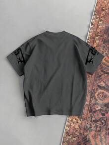 Aesthetic Post Men's Numeric Print Short Sleeve Casual T-Shirt, Soccer - Multicolor - View 2