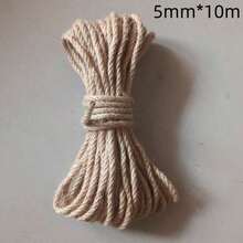 1pcs 10m Natural Sisal Rope, Heavy Duty Thick Twine ,Premium Quality Jute Rope ,For Cat Scratcher Post Tree, Garden, Binding, Crafts Packing Material, Home Decorating - Multicolor - View 16
