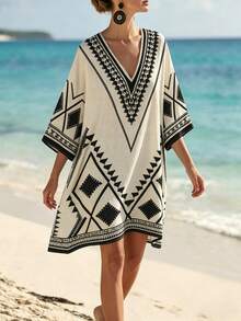 SHEIN Holidaya Women Short Dresses - Multicolor - View 3