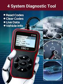 Teckwe Công cụ quét OBD II chuyên nghiệp cho ô tô - Một cỡ - Xem 2