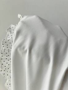 Elamini Black Regular Shoulder Short Sleeve Vintage Style T-Shirt, Spring/Summer - White - View 6