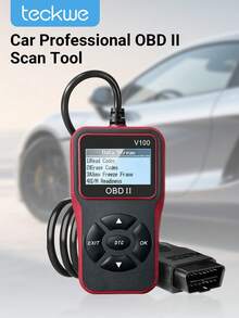Teckwe Công cụ quét OBD II chuyên nghiệp cho ô tô - Một cỡ - Xem 1