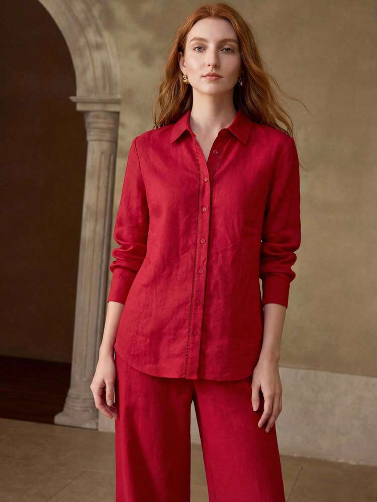 CAMISA DE LINO CON BOTONES