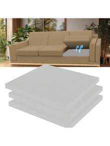 40D High Resilience Square Sofa Cushion, Insert Type Support Pad For Sagging Seat Repair - Grey - View 2