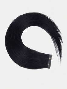 Extensiones de cabello humano con cinta de PU, sin pegamento, cinta adhesiva, piel sintética de PU sin costuras, 40G-50G, para cabello fino, con clips, cintas y micro enlaces cosidos previamente sellados - S1B - Ver 18