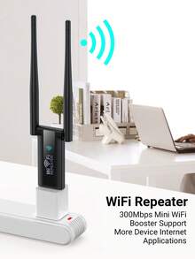 Teckwe WiFi信号中继器无线路由器 - 黑色 - 查看 2