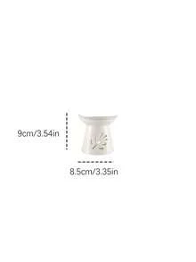 Madebyblanc 1/2 Chân đế đốt hương bằng gốm sứ kiểu Nhật Bản, thích hợp dùng cho nến và tinh dầu, thích hợp làm quà tặng. - Nhiều màu - Xem 5