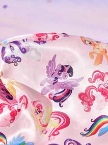 My Little Pony X SHEIN 升级版双层布料护发帽，宽边弹力缎面睡眠帽，柔软舒适，适合日常居家睡眠穿着。 - 彩色 - 查看 9