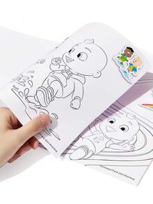 CoComelon X SHEIN 20 Pages Graffiti Coloring Book, Hand-Drawn Creative Coloring Book, Marker Graffiti Enlightenment Coloring Book - Multicolor - View 2