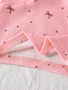 SHEIN Playful Pals 4件套多巴胺灵感女婴套装，甜美蝴蝶印花和纯色背心，轻薄透气，柔软亲肤，适合夏季穿着。 - 彩色 - 查看 6