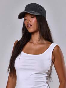 MUSERA Structured Khaki Cap - Dark Grey - View 3