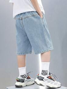 Young BoyBlue Denim Shorts - Light Wash - View 2