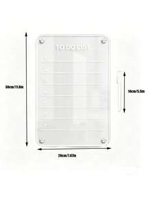 Zazumi 1pc Magnetic Refrigerator Message Board, Dry Erase Note Pad For Fridge, Reusable Magnetic Memo Board For Kitchen, Office, Home, To Do List, Grocery List, Schedule Planner, Whiteboard Sticker - multicolor - View 10