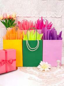 50 hojas de papel de seda fluorescente brillante, 20" X 14", colores brillantes para envolver regalos, manualidades y decoraciones de fiesta - Multicolor - Ver 5