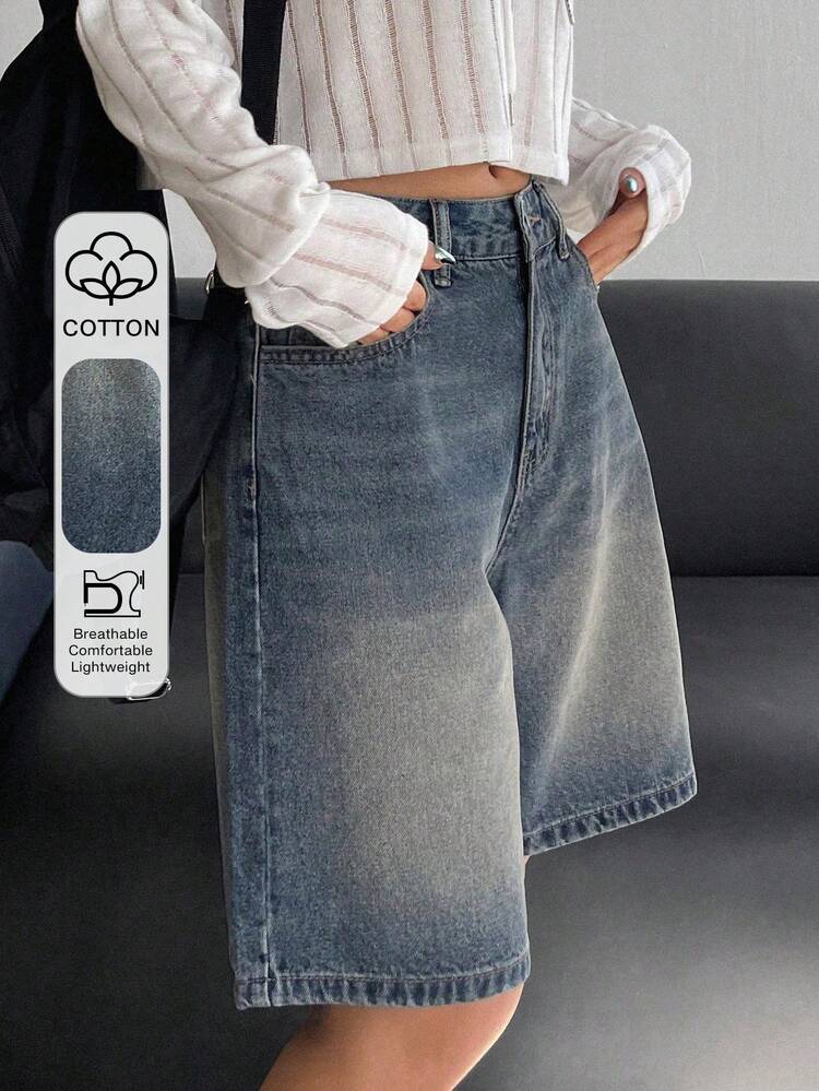 Women's Loose Street Style Casual Denim Shorts