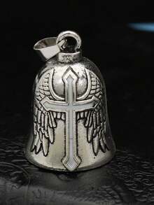 1 Pc Vintage 3D Design Motorcycle Guardian Bell Retro Wing Design Biker Good Luck Charm Alloy Punk Style Evil Spirit Trap Bell Men Mother's Day Flowers,Personalized Gifts For Mom,Last Minute Gifts,Mother's Day Ideas,Mothering Sunday Gifts,Handmade Cards For Mum,Best Mother's Day Gifts Under $50 - Multicolor - View 12
