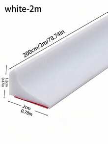 1pc Thick Silicone Waterproof Bathroom Sealing Strip, Shower Water Barrier, Toilet Sealing Strip, Countertop Sink Guard, Floor Water Retention System, Easy To Install Wet And Dry Separation Barrier - multicolor - View 10