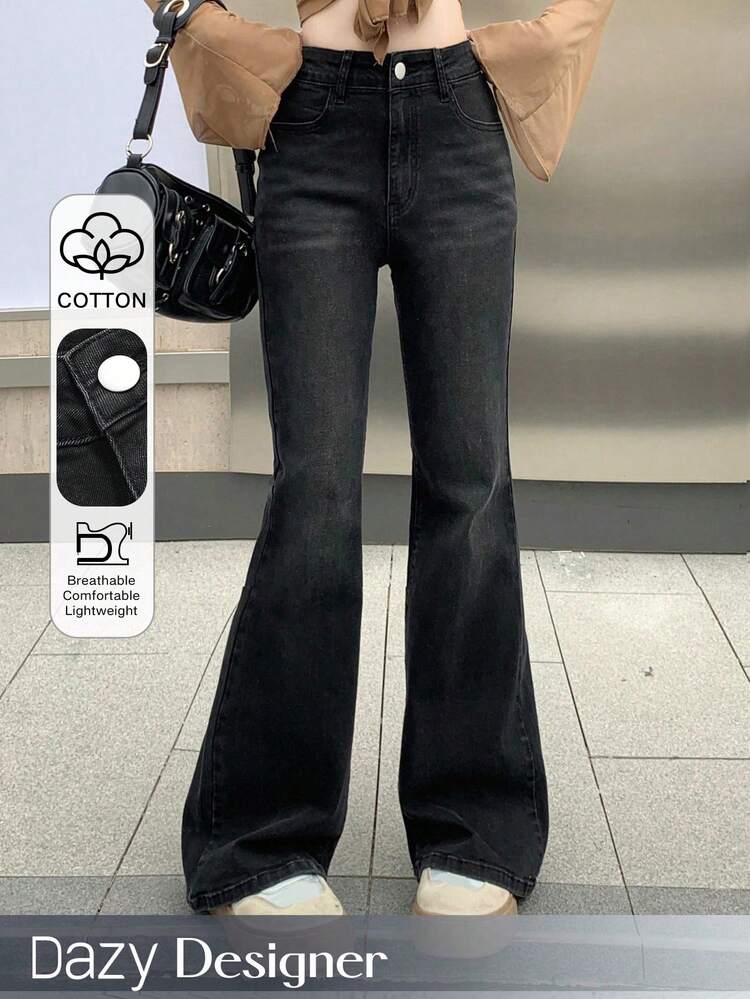 Women's Slim Fit Elegant Flare Jeans