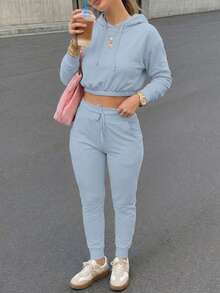 Big City Conjunto Pants Para Dama 2 Piezas Casual Moda! - Azul - Ver 3