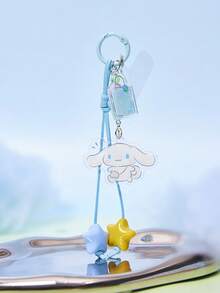 HELLO KITTY AND FRIENDS | SHEIN 1PC HELLO KITTY AND FRIENDS Cute Blue Star Puppy Keychain Bag Pendant - Multicolor - View 6