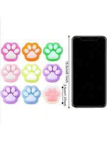 POKOJA LAND 2/5/10/15/20/30/40/50/60Pcs Squeeze Toy, Stress Relief, Handmade Taba Mini Cat Claw Silicone Squeeze Toy X Mini Cat Claw Mini Claw Fidget Toy, Anxiety And Relaxation,Cute Kawaii Flattening Toys,Birthday Gifts, Gift Box Fillers, Party Small Gifts - Multicolor - View 7