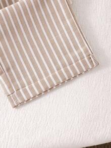Quần sọc cạp chun co giãn thường ngày cho bé trai - Màu Khaki - Xem 4