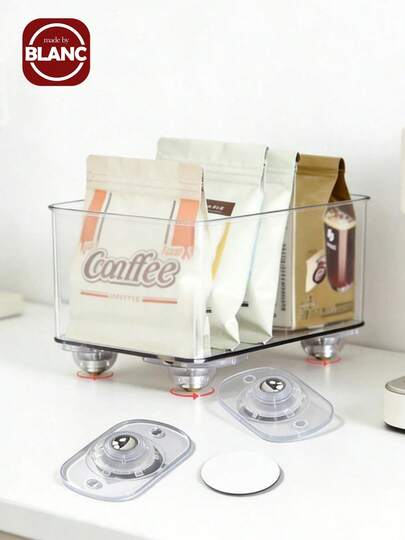 Madebyblanc 8Pcs Self Adhesive Caster Wheels, Mini 360° Swivel Universal Wheels, Transparent Sticky Rollers For Storage Box, Under Bed Organizer, Trash Can, Furniture And Small Appliances, Easy Moving Pulley Accessories For Kitchen Cabinet, Coffee Maker, Air Fryer And Microwave, No Drill Self Stick Moving Wheels, Perfect Home Moving Helper For Daily Use