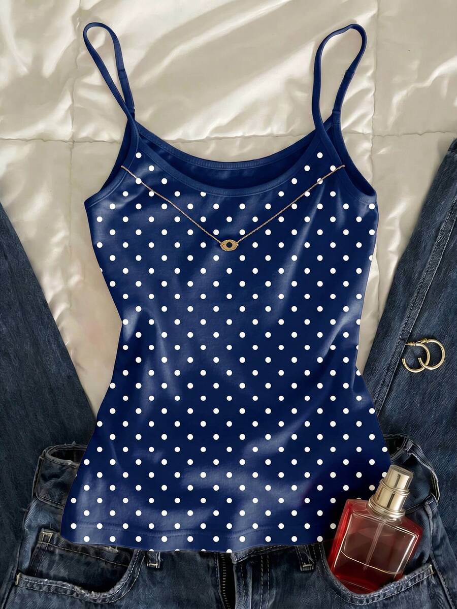 Áo tank top hai dây tối giản phong cách thường ngày dành cho thiếu nữ, áo mùa hè. - Nhiều màu - Xem 1