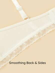 Bralution Minimalist Smooth Thin Underwire Push-Up & Side Enhancing Bra - White - View 10