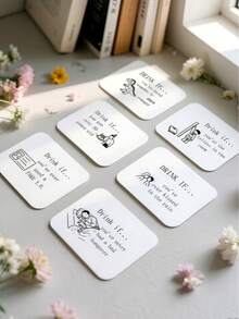 MINKOJA Drink If Game, Hen Party Games, Game For Your Bridal Shower, Dirty Fun Cards, Hen Do Weekend, Party Accessories, Handy Sized Card.Drink If Bachelorette Game Cards ,Adult Games - Multicolor - View 4