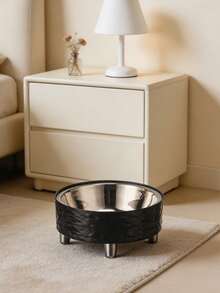 1pc Premium Creative Wave Pattern Pet Food Bowl - multicolor - View 7